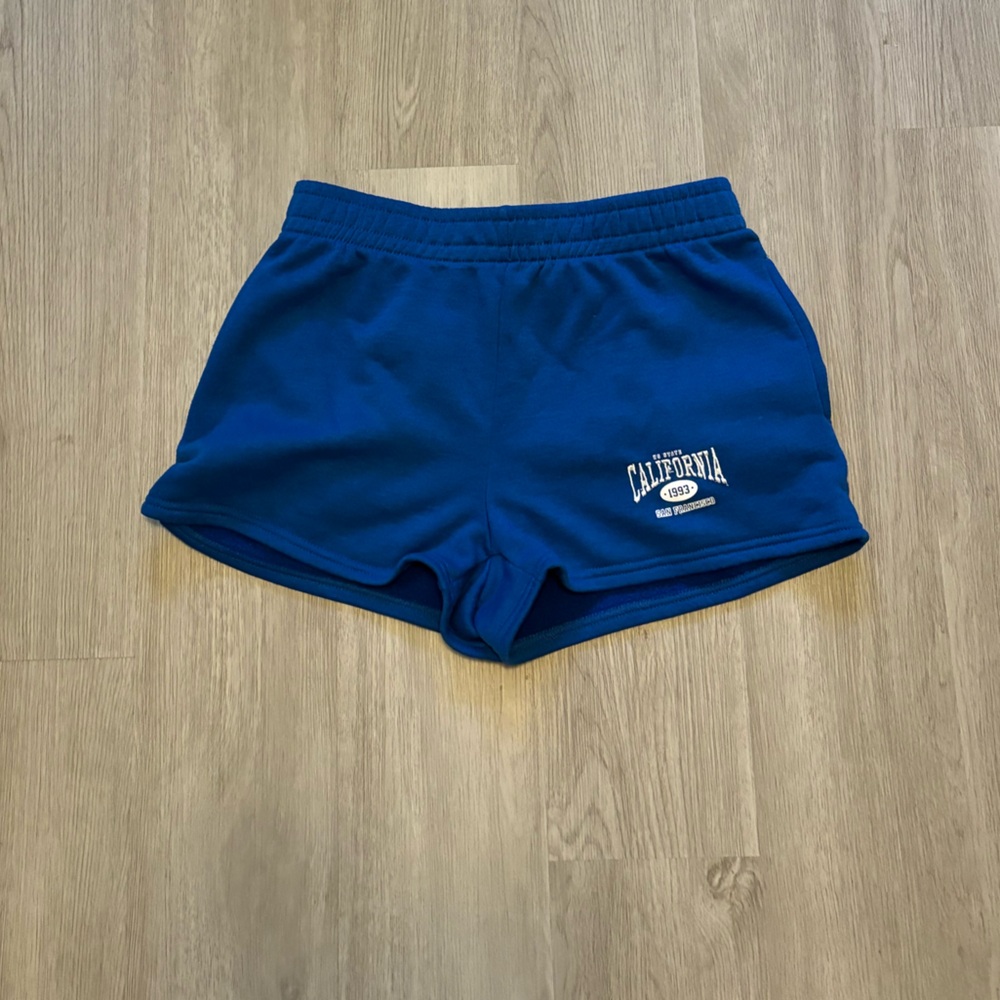 Royal Blue Cotton California Lounge Shorts